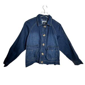 Curve Appeal La Mesa Boxy Denim jeans Jacket Women’s Size Small NWT